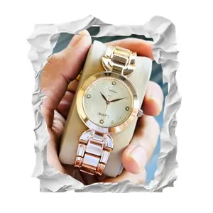Visit the styledose Store styledose Women Analogue Wrist Watches for Women's & Girls&Ladies Diamond Studded Dial Rosegold Colored Stylish Bracelet Strap