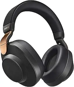 Jabra Elite 85h Wireless Noise-Canceling Headphones, Gold Beige – Over Ear tooth Headphones Compatible