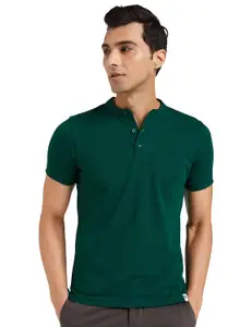Brand: Amazon Brand - Symbol Amazon Brand - Symbol Men's Cotton Rich Polo T Shirt | Mandarin Collar Tshirts | Half Sleeves | Plain - Regular Fit (Available in Plus Sizes)