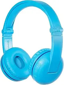 BuddyPhones - Wireless tooth Headphones for Kids BuddyPhones Play | Kids Safe Volume Limited to 75, 85 or 94 dB | Foldable