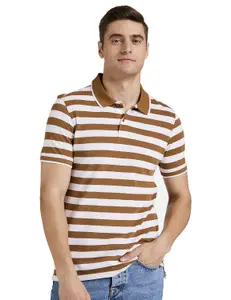 Brand: Amazon Brand - Symbol Amazon Brand - Symbol Men's Cotton Rich Striped Polo Tshirts | Collar Tshirts | Half Sleeves - Regular Fit (Available in Plus Sizes)