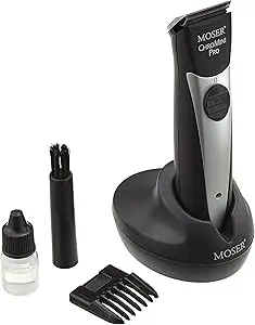 Moser 1591-0062, ChroMini Pro Professional Cord/Cordless Trimmer, Small
