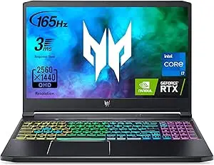 Acer Predator Triton 300 PT315-53-7691 Gaming | Intel i7-11800H | NVIDIA GeForce RTX 3070 GPU | 15.6" QHD 165Hz 3ms IPS Display | 16GB DDR4 | 1TB SSD | Killer WiFi 6 | RGB Keyboard
