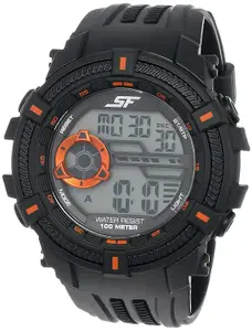 Visit the Sonata Store SF Digital Grey Dial Men's Watch-NL77080PP02/NN77080PP02/NP77080PP02