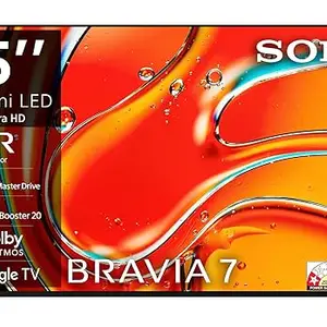 Sony 189 cm (75 inches) BRAVIA 7 4K Ultra HD AI Smart Mini LED Google TV K-75XR70