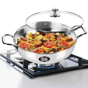 Milton Pro Cook Stainless Steel Sandwich Bottom Induction Kadhai