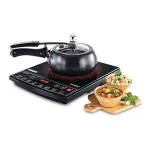 USHA Cookjoy Radiant Induction Cooktop 1600 Watts Cj1600Wwp