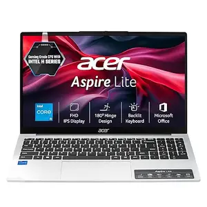Acer Aspire Lite 12th Gen Intel Core i5-12450H Thin and Light (Win11Home/12GB RAM/512GB SSD/Intel UHD Graphics/MSO)AL15-52H, 39.62cm(15.6") FHD IPS Display, Backlit Keyboard, Pure 1.7KG