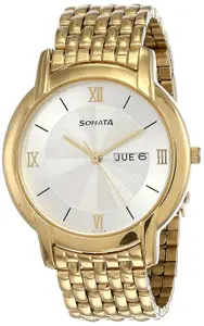 Visit the Sonata Store Sonata Analog White Dial Men's Watch NM7954YM01W/NN7954YM01W