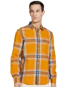 Brand: The Indian Garage Co The Indian Garage Co Men Slim Fit Checkered Full Sleeves Spread Collar Casual Shirt