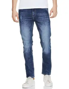 Brand: The Indian Garage Co The Indian Garage Co Men Slim Fit Solid Mid-Rise Stretchable Jeans