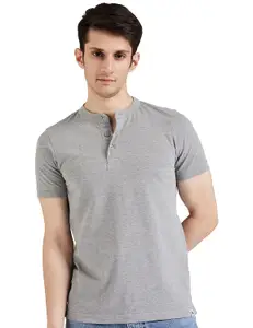Brand: Amazon Brand - Symbol Amazon Brand - Symbol Men's Cotton Rich Polo T Shirt | Mandarin Collar Tshirts | Half Sleeves | Plain - Regular Fit (Available in Plus Sizes)