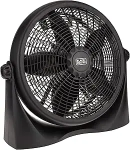 BLACK+DECKER 16 Inch Box Fan Black FB1620-B5 2 Year Warranty