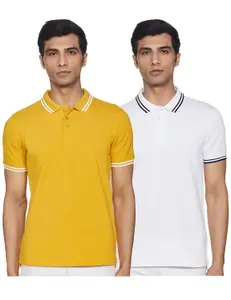 Brand: Amazon Brand - Symbol Amazon Brand - Symbol Men's Cotton Rich Solid Polo Tshirt | Collar Tshirts | Half Sleeves | Plain-Regular Fit (Available in Plus Sizes)