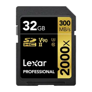 Lexar Professional 2000x 32GB SDHC UHS-II Card, Up to 300MB/s Read (LSD2000032G-BNNNU)
