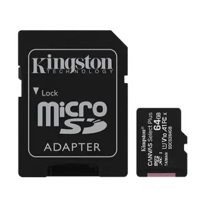 KINGSTON Canvas 64GB SD Card Class 10 80 MB/s Memory Card