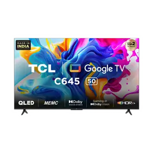 TCL C645 126 cm (50 inch) QLED 4K Ultra HD Google TV with Dolby Vision & Dolby Atmos price in India.