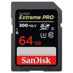 SanDisk Extreme Pro SDXC 64GB Class 10 300MB/s Memory Card price in India.