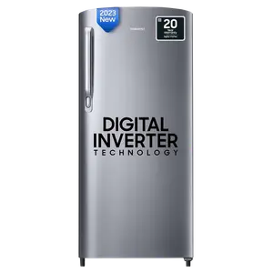 SAMSUNG 183 Litres 2 Star Direct Cool Single Door Refrigerator with Toughened Glass Shelves (RR20C2412GS/NL, Grey Silver) price in India.