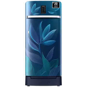 SAMSUNG 189 Litres 5 Star Direct Cool Single Door Refrigerator with Base Stand Drawer (RR21C2F259UHL, Paradise Bloom Blue) price in India.