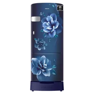SAMSUNG 223 Litres 3 Star Direct Cool Single Door Refrigerator with Base Stand Drawer (RR24D2Z23CUNL, Camellia Blue) price in India.