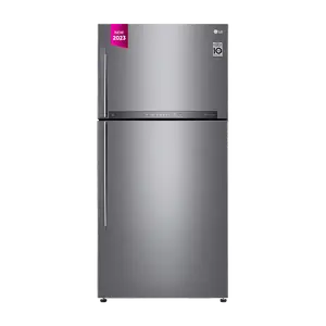 LG 475 L Frost Free Double Door 1 Star Refrigerator(Platinum Silver 3, GN-H602HLHM)