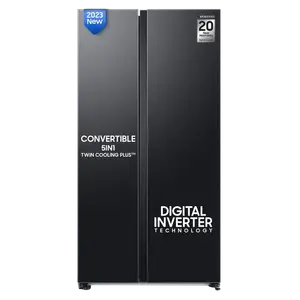 SAMSUNG 653 Litres 3 Star Side by Side Refrigerator with AI Energy Mode (RS76CG8113B1HL, Black DOI) price in India.
