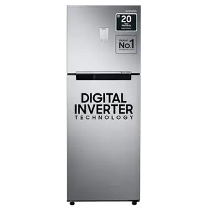 Samsung 236 L, 2 Star, Digital Inverter, with Display Frost Free Double Door Refrigerator (RT28C3452S8/HL, Silver, 2023 Model)