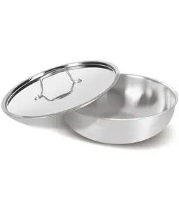 Milton Pro Cook Triply Stainless Steel Tasla with Lid, 16 cm / 700 ml price in India.