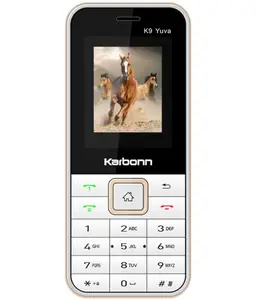 Karbonn k9 yuva Dual SIM Feature Phone Gold price in India.
