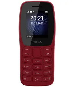 Nokia 105+SS Single SIM Feature Phone Red price in India.