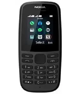 Nokia 105/1304 Single SIM Feature Phone Black price in India.