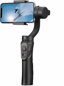 REEPUD 3 Axis Handheld Smartphone Gimbal Stabilizer, Zoom Capability, Object Tracking, Video Edit & Share Support, Action Camera Support, 8 Hours Battery Life 3 Axis 3 Axis Gimbal for Camera, Mobile