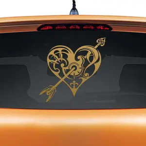 Wall Design Heart for(Gold)