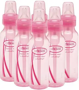 Dr. Brown's PP Options+ NarrowBottle, PINK, 1-Pack 6 - 250 ml(Pink)