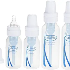 Dr. Brown's PP Standard baby Bottle, 1-Pack 2 + PP Standard baby 1-Pack 2 - 250 ml(White)