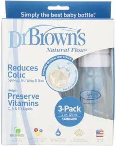 Dr. Brown's PP Standard baby 1-Pack 3 feeding bottle - 120 ml(White)