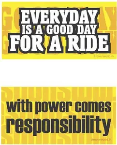 Rover Sticker & Decal for Bike(Yellow)