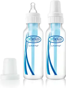 Dr. Brown's PP Standard baby Bottle, 1-Pack + PP Standard baby Bottle, 1-Pack - 250 ml(White)