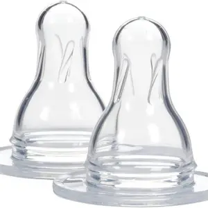 Dr. Brown's Natural Standard-Level 2 Fast Flow Nipple(Pack of 2 Nipples)