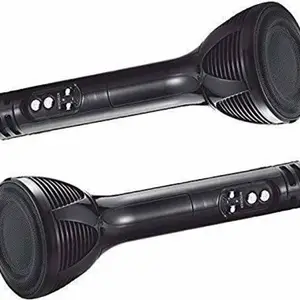 BHALALA ENTERPRISE Wireless Bluetooth Microphone | Portable Handheld Karaoke Mic | Multi-Function Bluetooth Karaoke Mic with Speaker for All Smart Phones (Multi Color) na(Multicolor)