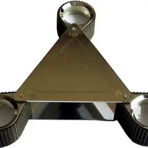 KGN KGN Triple Lens 10x,15x,20x Jewellers Magnifier(Steel)