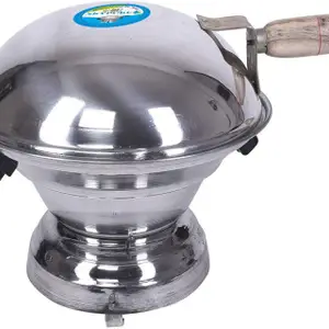 Skypure Skypure Aluminum Tandoor Baking Oven, 25 Cm X 25 Cm X 35 Cm,Silver Gas Tandoor,Food Steamer (Aluminium, 1 - Piece) Food Steamer(Silver)