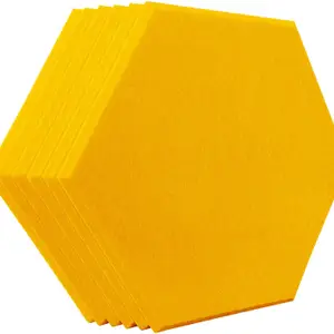 umi BE-1412 Hexagon polyester fiber panel 14x12x0.4in 6No. pack in Orange Color Analog Sound Mixer