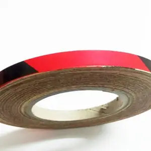 Laps of Luxury GD0250 12.7 mm x 3.65 m Red and Black Reflective Tape(Pack of 1)