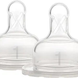 Dr. Brown's Dr. Brown's Natural Flow Level 1 Wide Neck Nipple, Set of 2 New Born Flow Nipple(Pack of 2 Nipples)