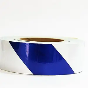 Laps of Luxury GD491 Blue and Silver Radium 50.8 mm x 3.65 m Multicolor Reflective Tape(Pack of 1)