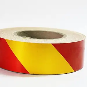 Laps of Luxury GD461 Yellow and Red Radium 50.8 mm x 3.65 m Multicolor Reflective Tape(Pack of 1)