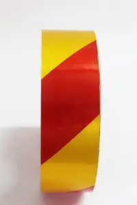 Laps of Luxury GD462 Yellow and Red Radium 50.8 mm x 7.31 m Multicolor Reflective Tape(Pack of 1)