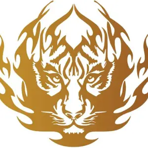 marvellous Sticker & Decal for Bike(Gold)